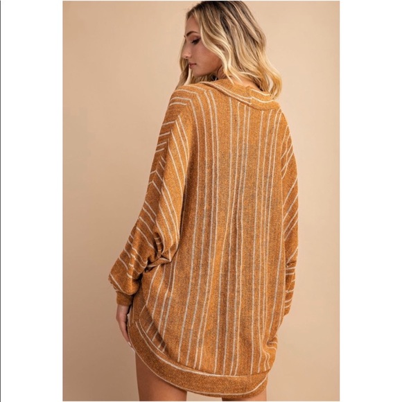 ✨Striped Open Front Cardigan! - Picture 7 of 8